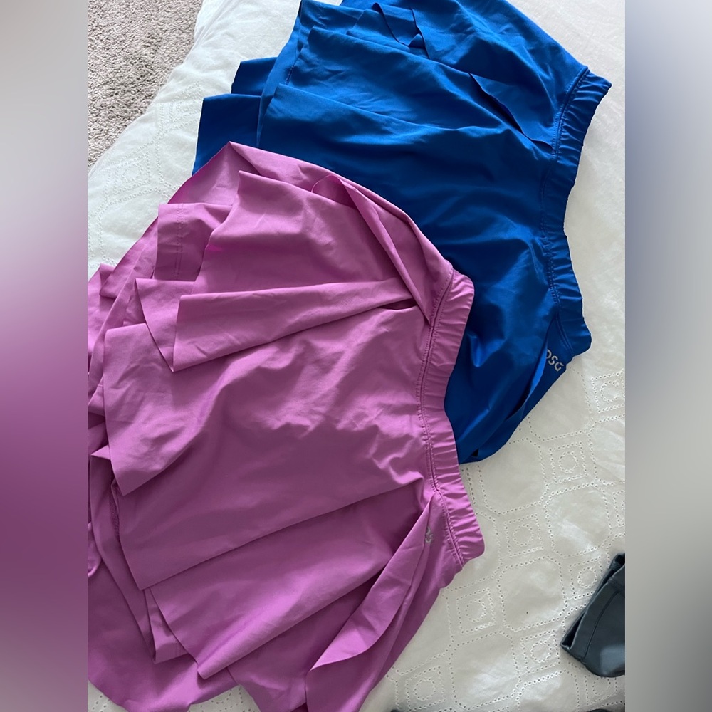 DSG Purple and Blue Butterfly Shorts Size  10-12 YM